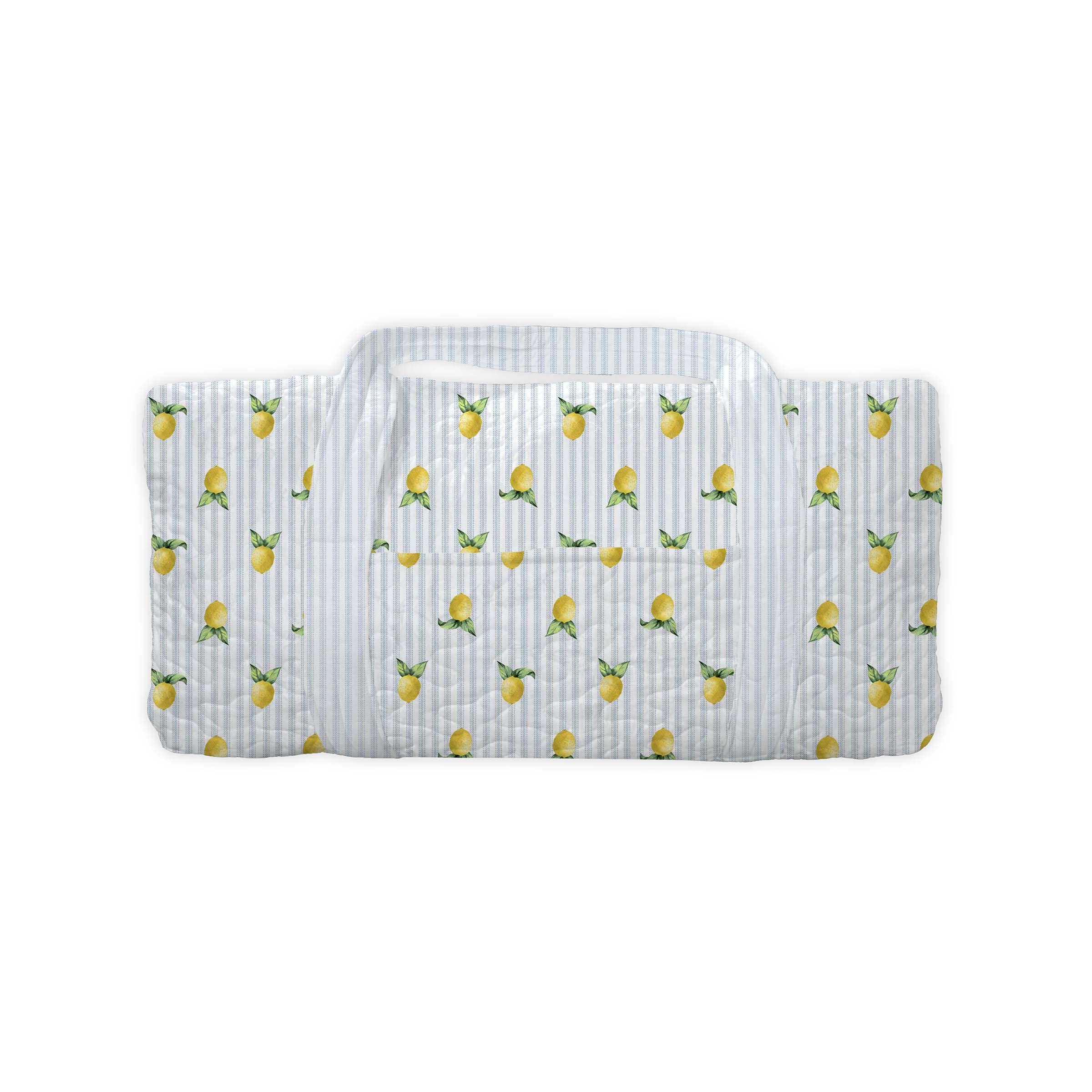 Lemon Sorbet Blue Weekender Duffle Bag