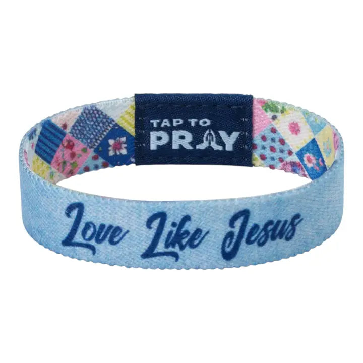 Tap To Pray® Wristband – Patchwork - Love Like Jesus
