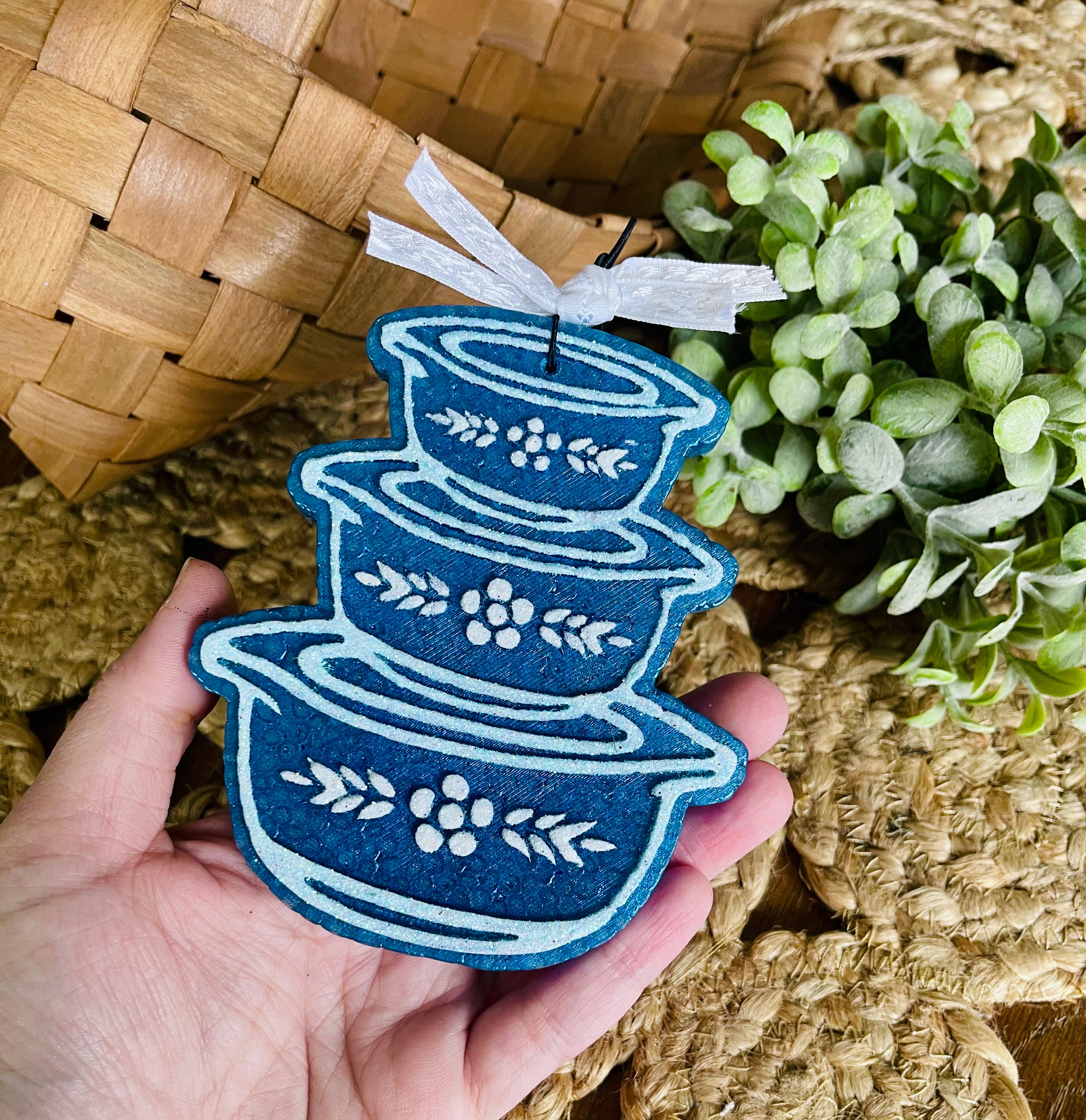 Vintage Stack Bowls Car Freshie