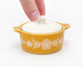 Pyrex-Inspired Butterfly Gold Casserole Ceramic Trinket Box