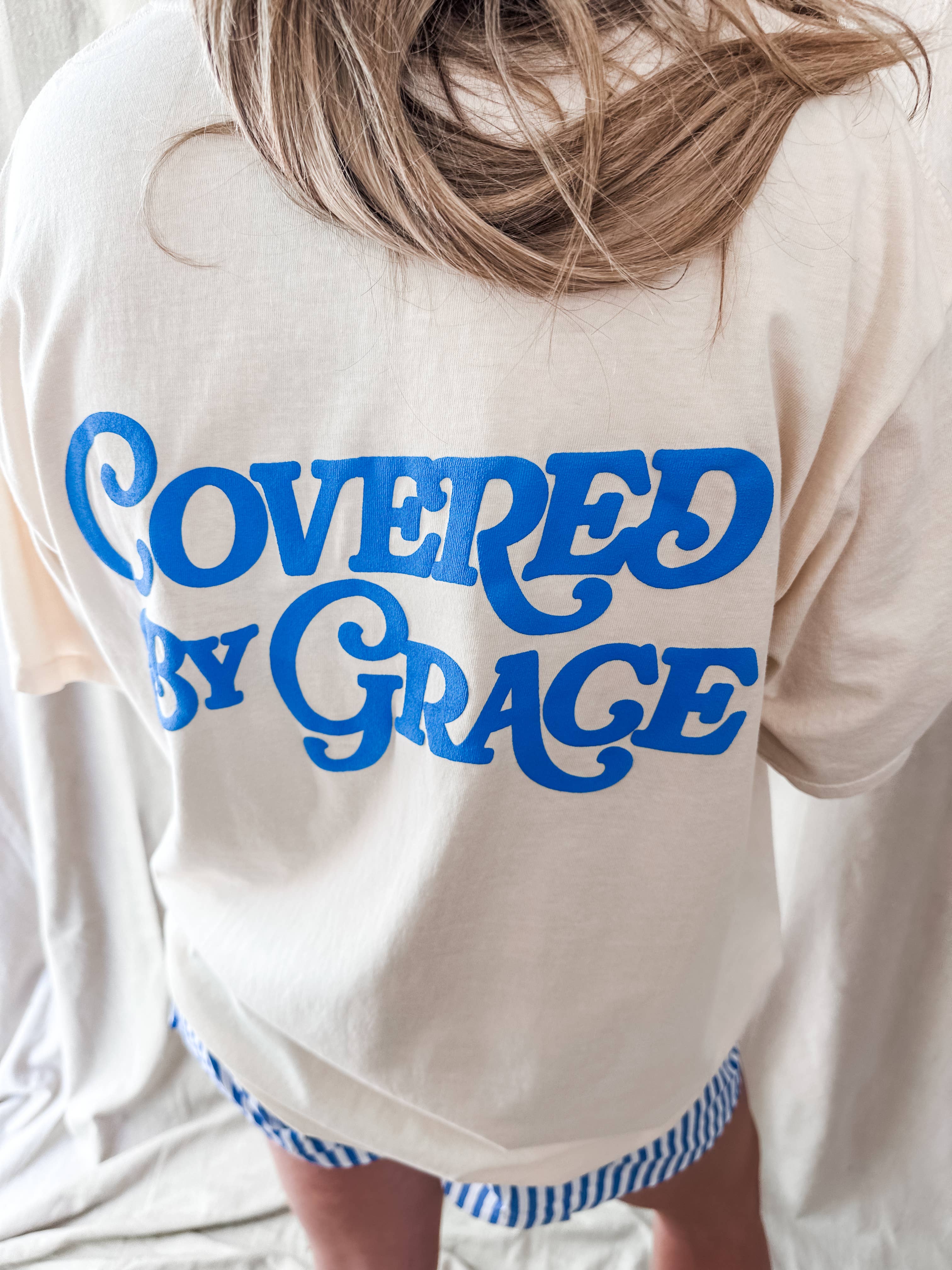 Covered By Grace blue puff