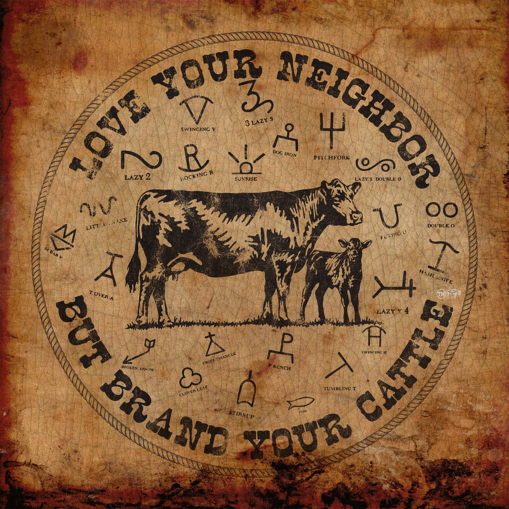 Brand Your Cattle Glass Cutting Board