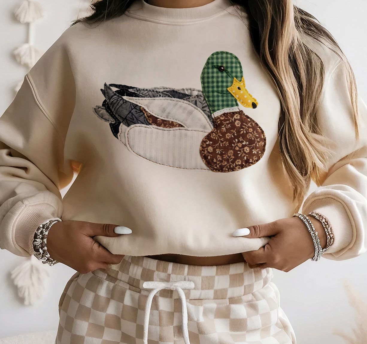 Grannys Printed Patchwork Mallard