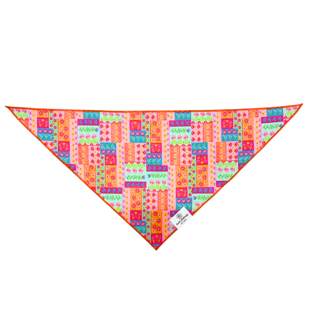 Floral Patchwork Dog Bandana