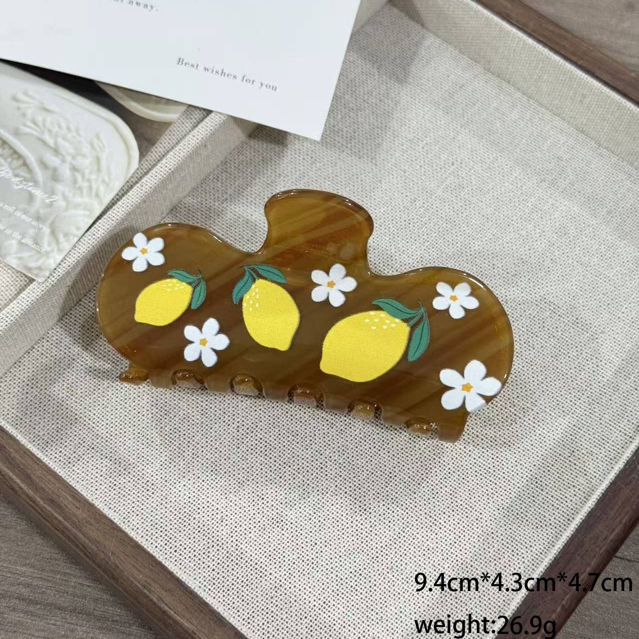 Lemon & Daisy Claw Clip