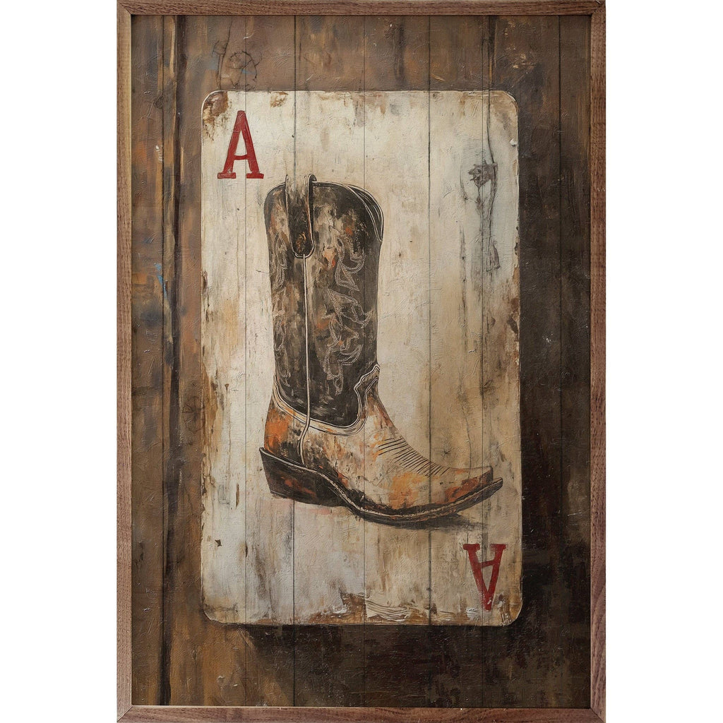 Western Playing Card 3 By Nina Blue: 10x16