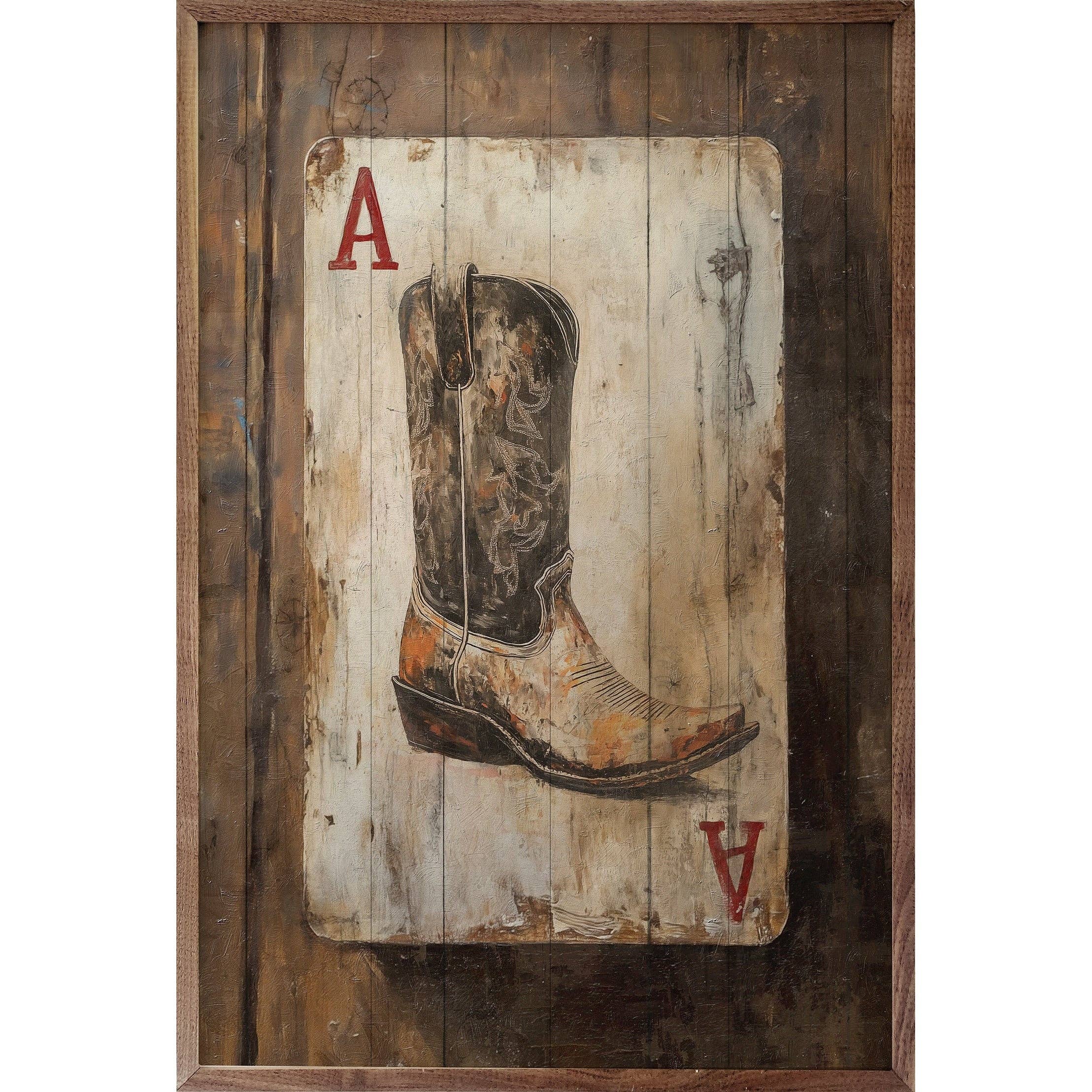 Western Playing Card 3 By Nina Blue: 10x16