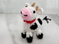 Hand Knitted Cow 3"