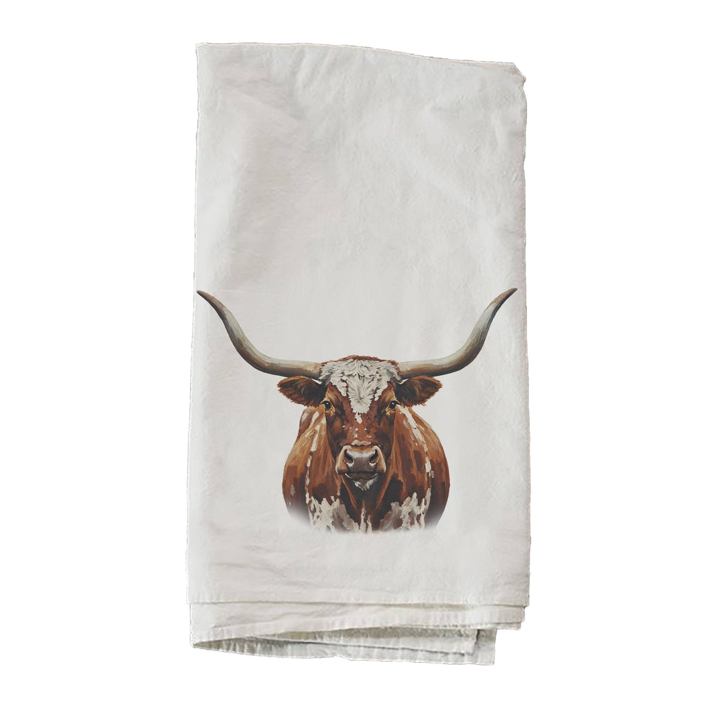 Lonely Longhorn Decorative Towel