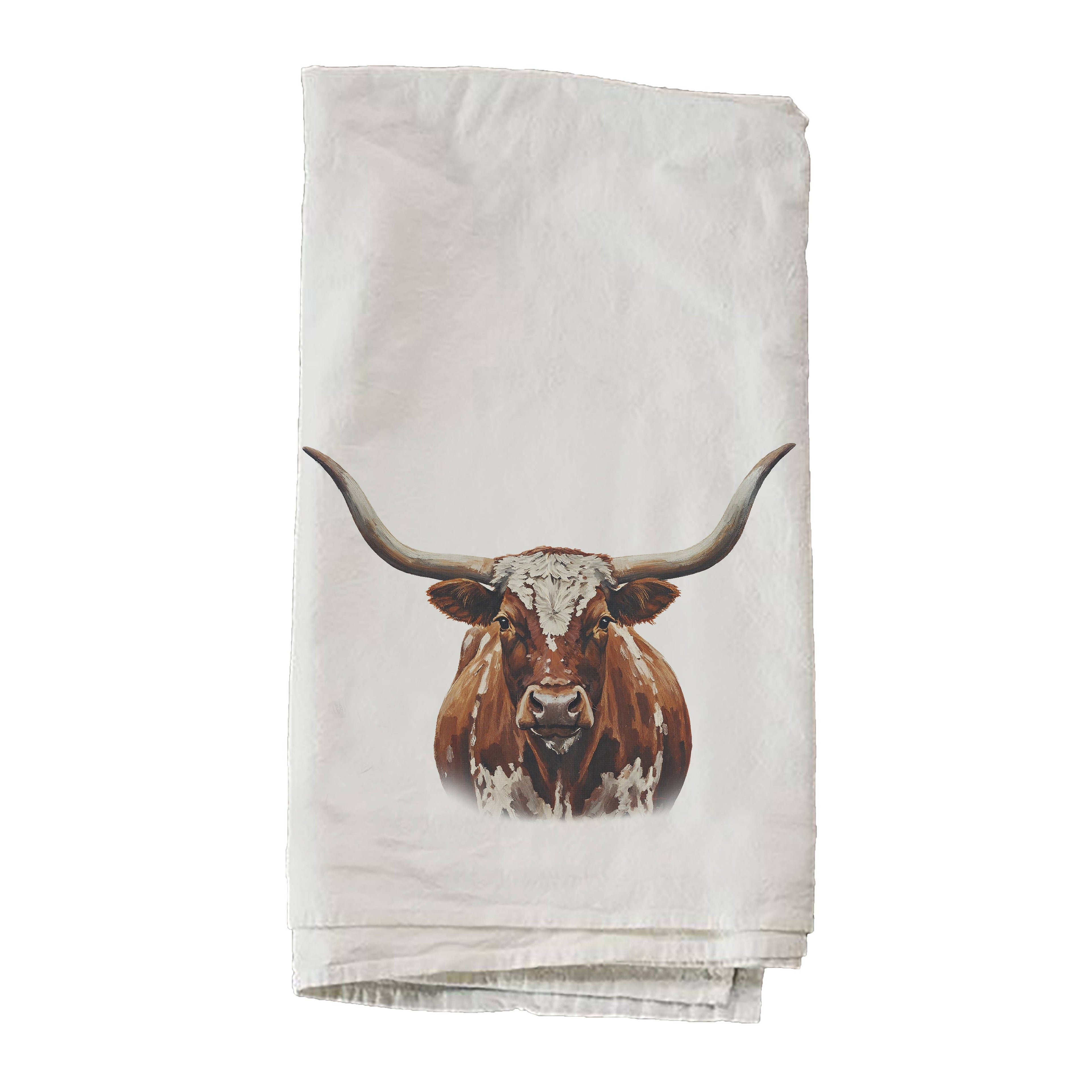 Lonely Longhorn Decorative Towel
