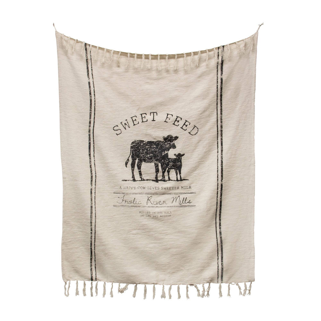 Sweet Feed Farmhouse Throw