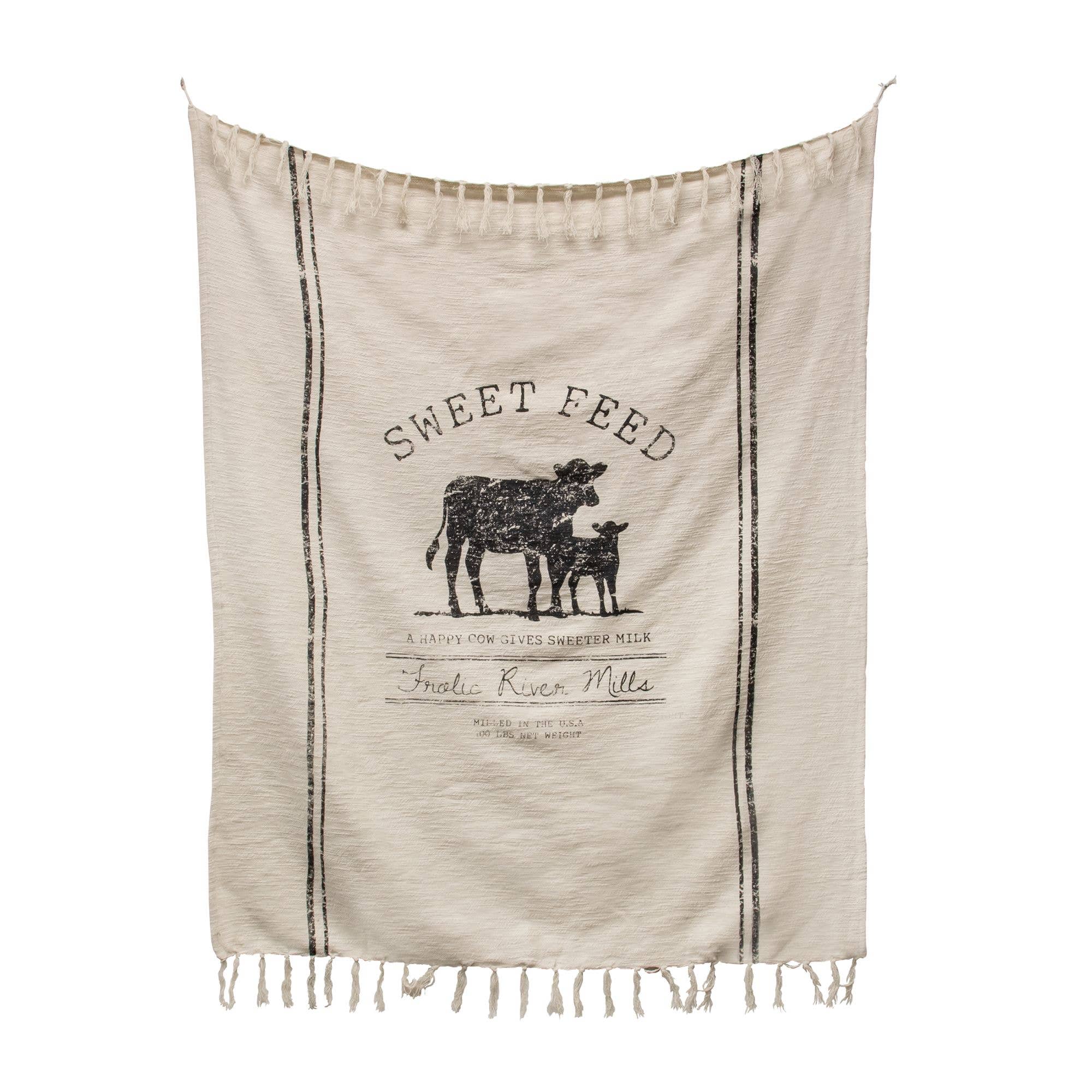 Sweet Feed Farmhouse Throw