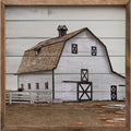 White Barn And Fence Decor