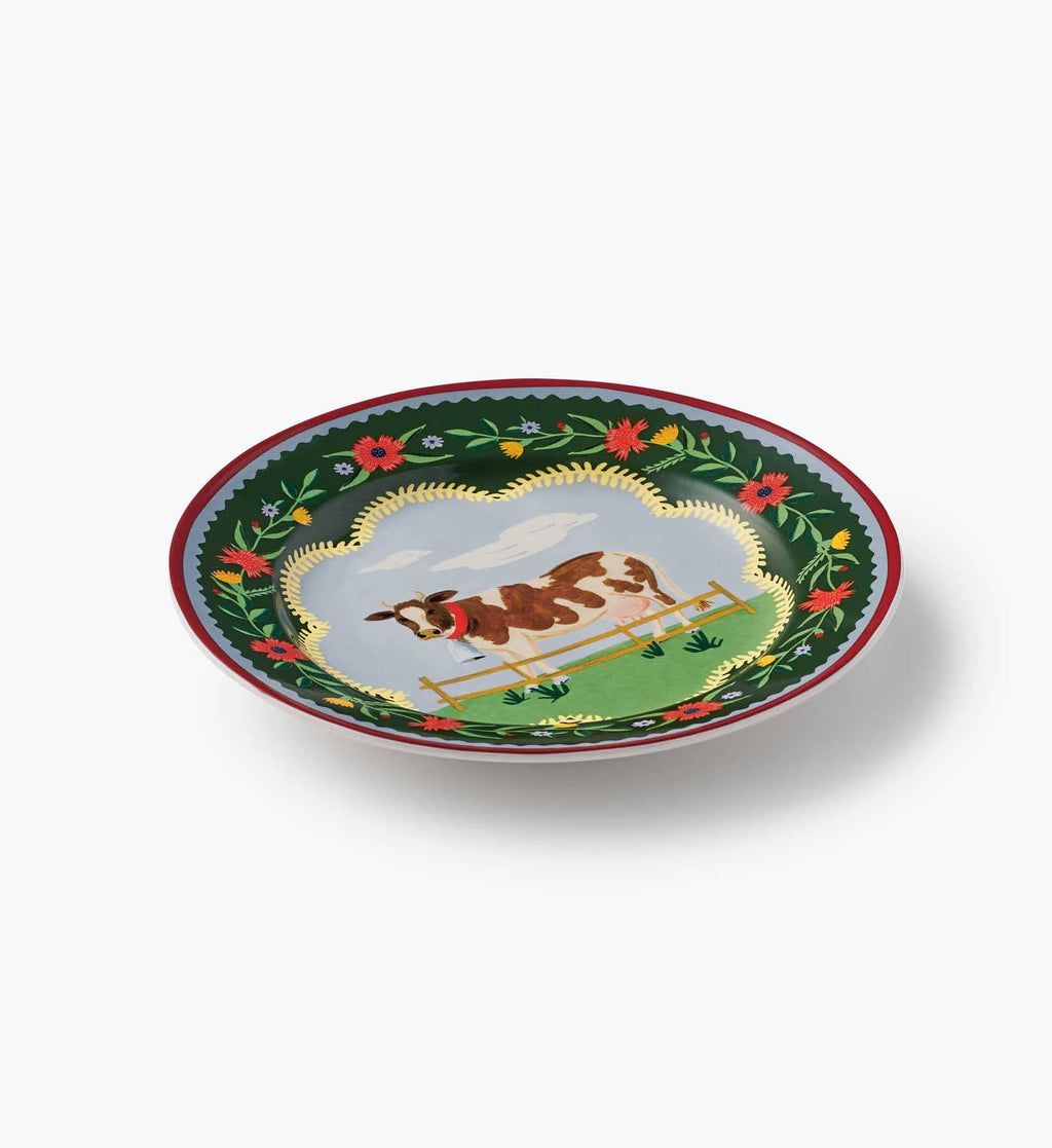 Home Sweet Home Porcelain Dessert Plate Set