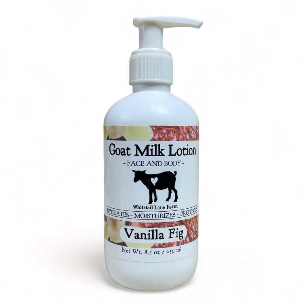 Goat Milk Lotion - Vanilla Fig: 8.5 oz with disc cap lid