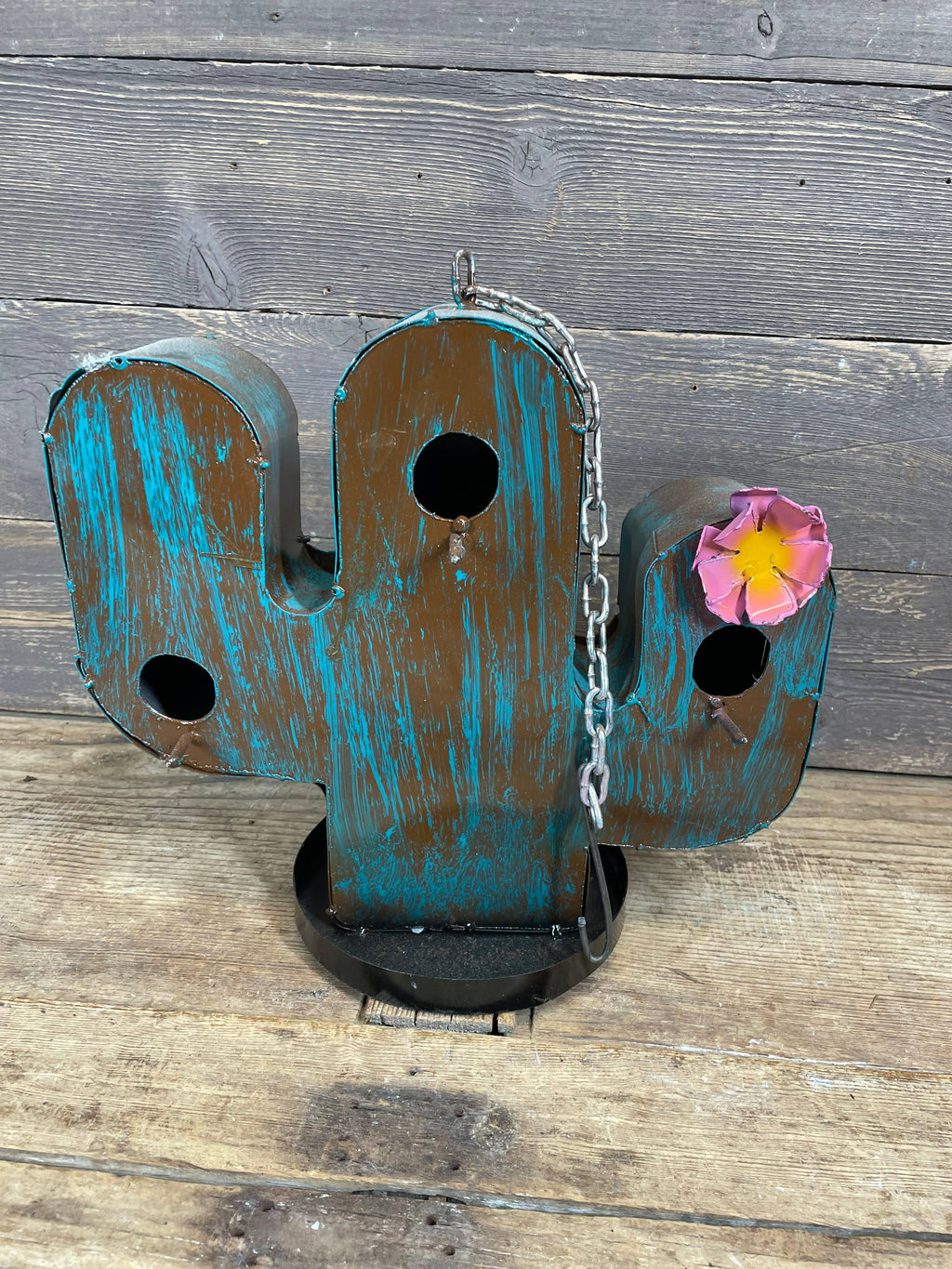 Cactus Metal Bird House