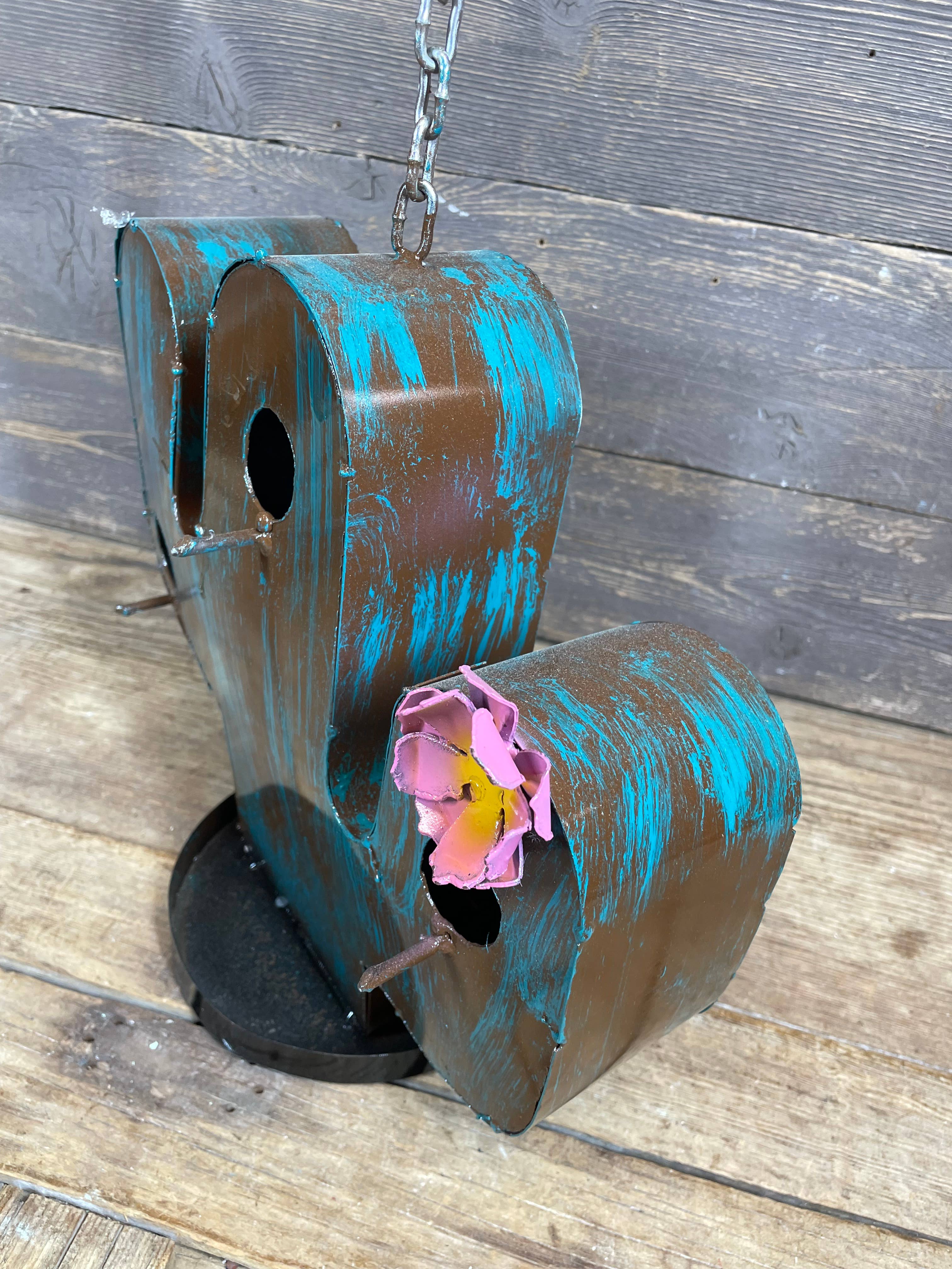 Cactus Metal Bird House