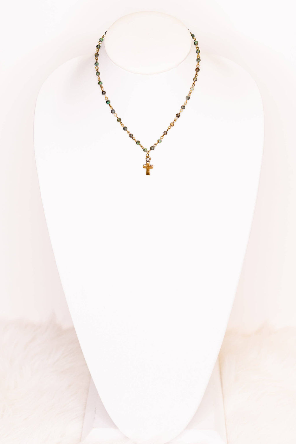 Phoebe Necklace in African Turquoise