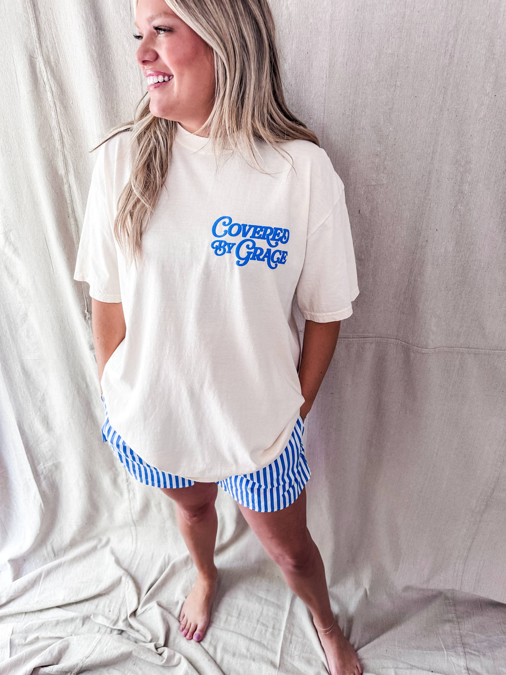 Covered By Grace blue puff