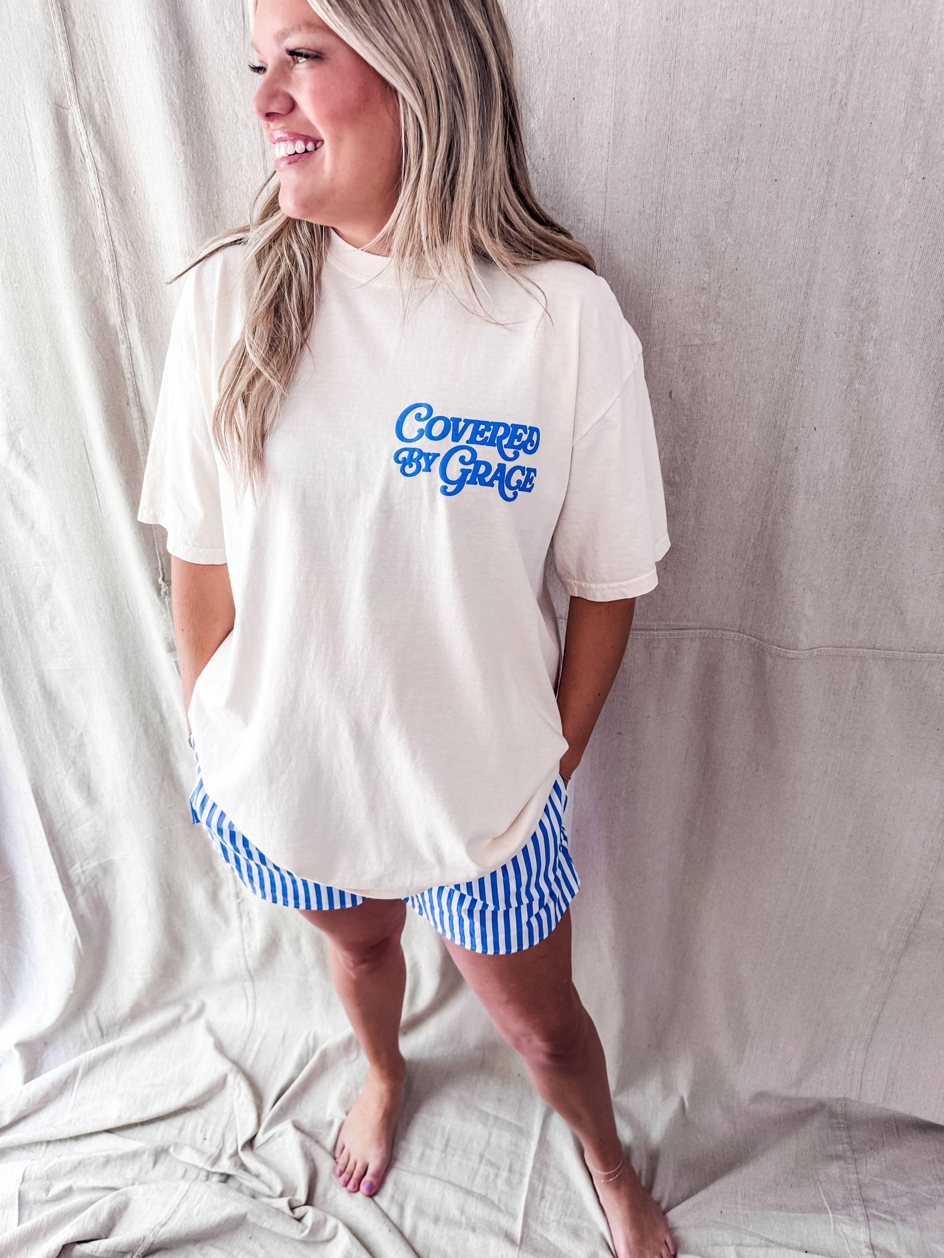 Covered By Grace blue puff