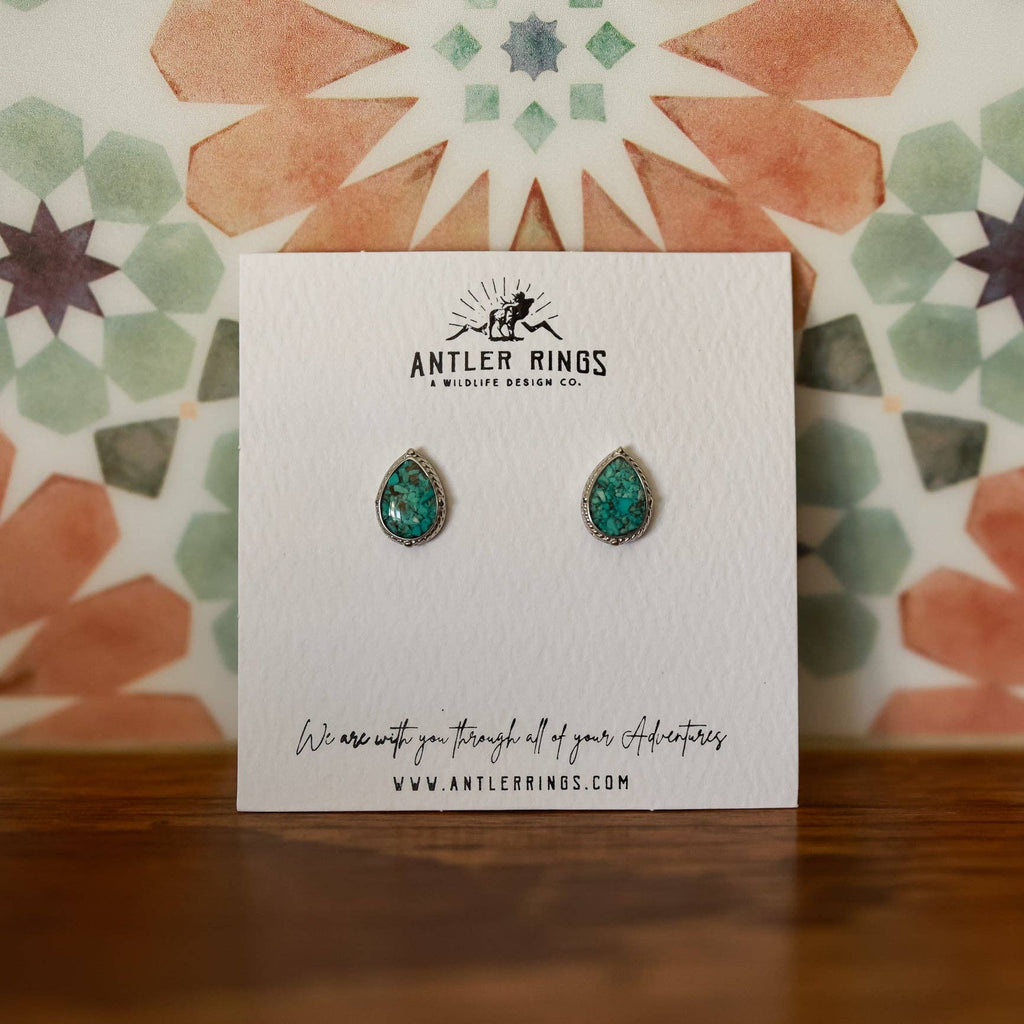 The Shay Stud Earrings: Turquoise