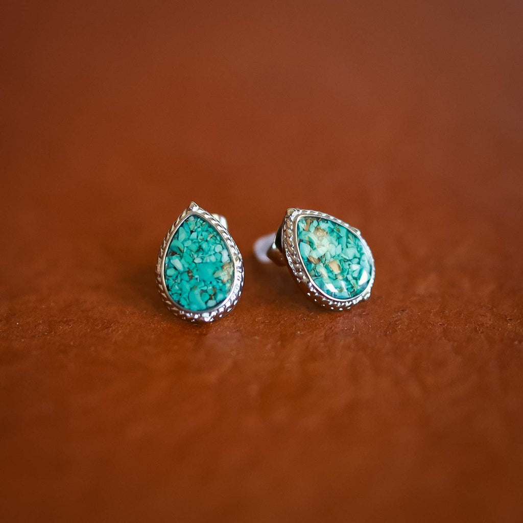 The Shay Stud Earrings: Turquoise