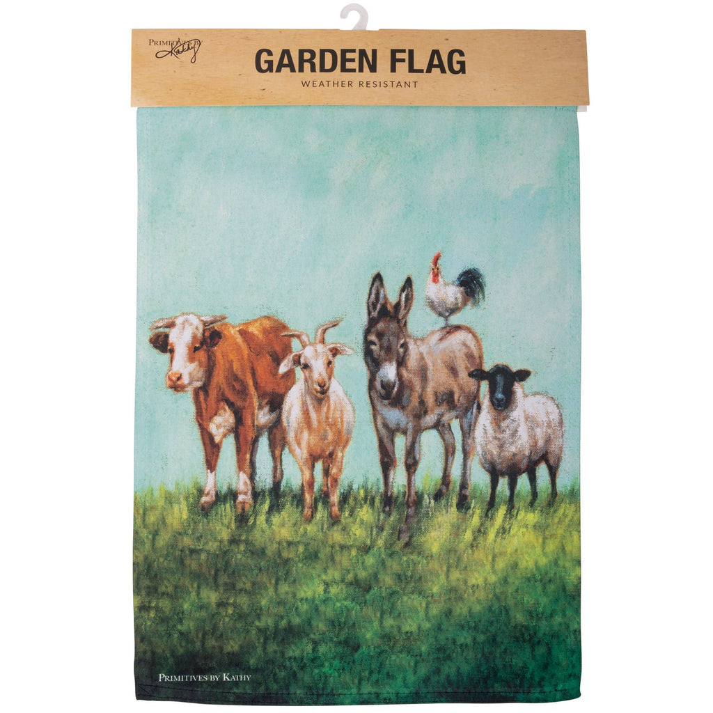 Animal Family Garden Flag