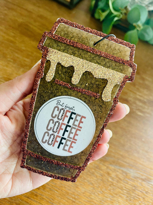 But First Coffee Car Freshie 