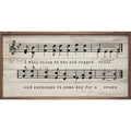 Old Rugged Cross Sheet Music Whitewash: 24 x 12 x 1.5