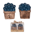 Transpac Dol Blueberry Basket S/P S/2 Patriotic Home