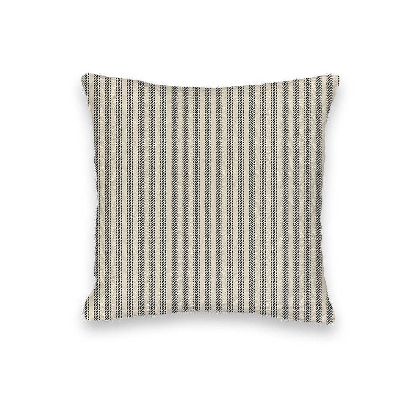 Framed Lazy J Linen Quilted Mini Pillow 8" x 8"