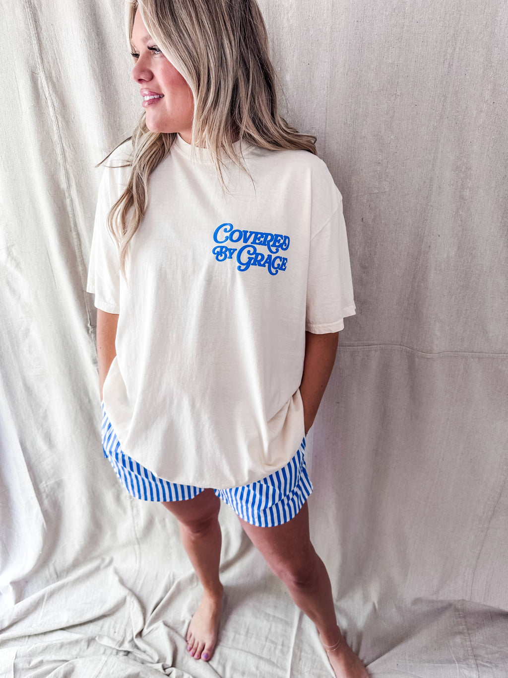 Covered By Grace blue puff