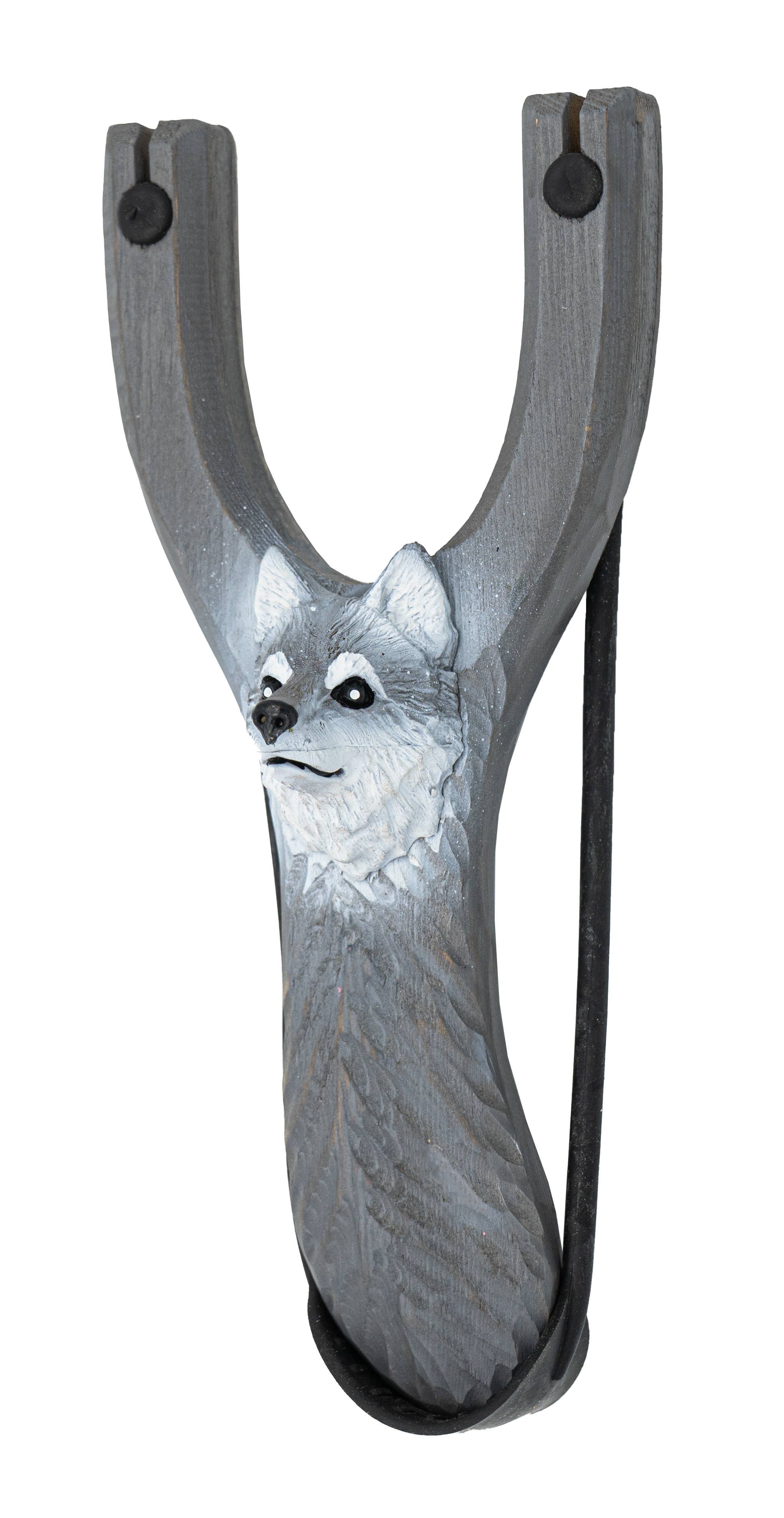 Wooden Animal Slingshots: Wolf