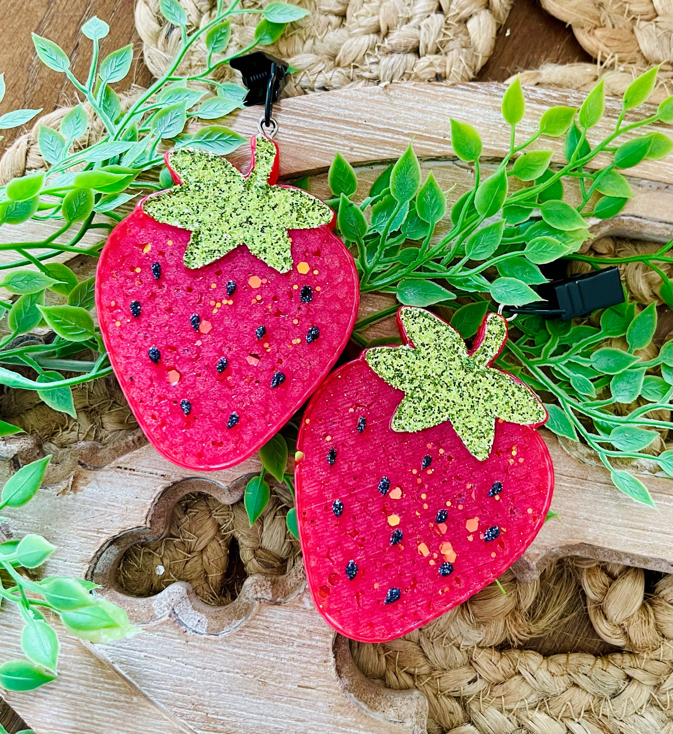 Strawberry VENT Car Freshie Set of 2 