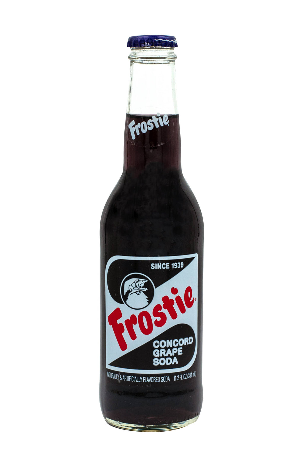 Frostie Concord Grape Soda, 12oz Glass Bottle