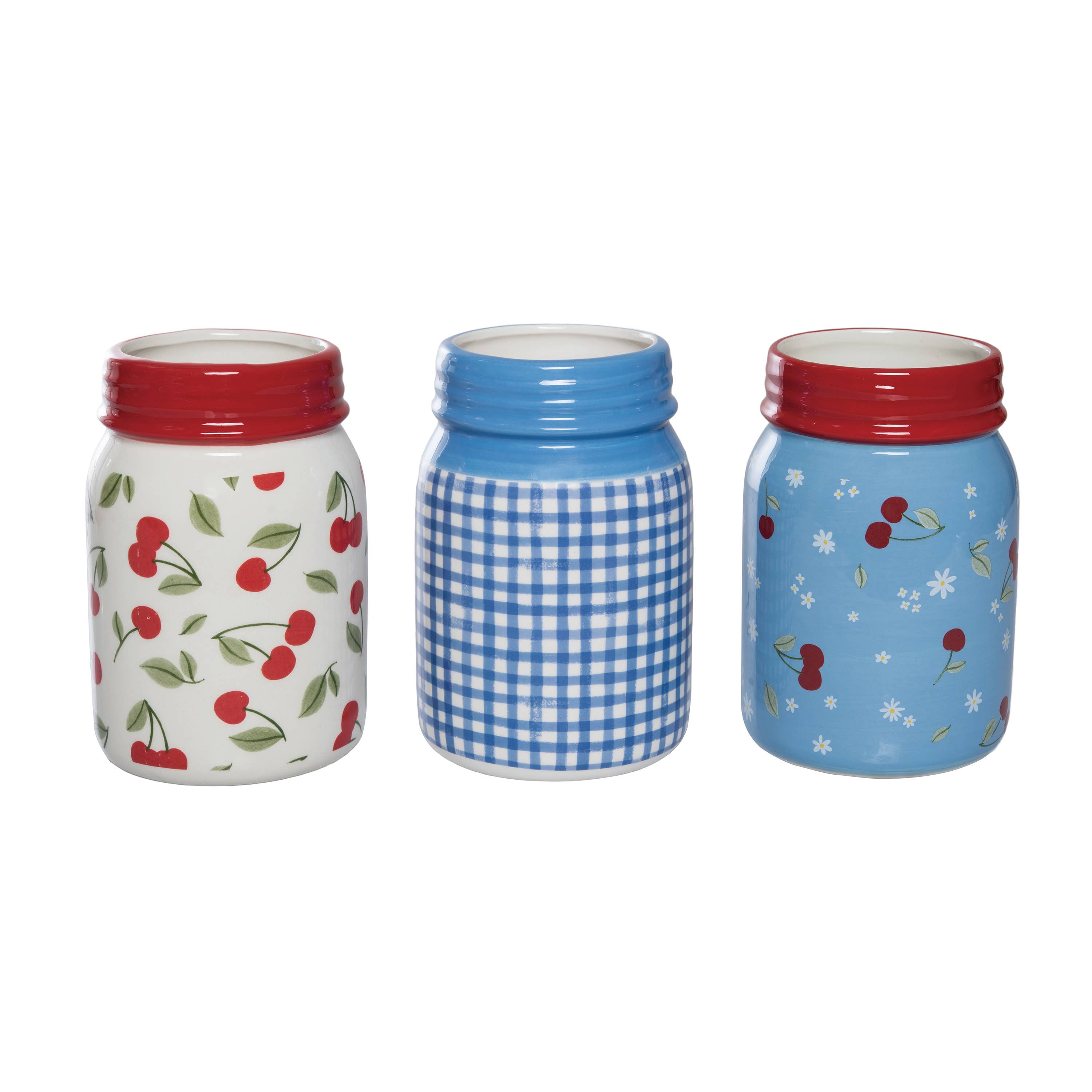 Cherry Jars Ceramic Containers