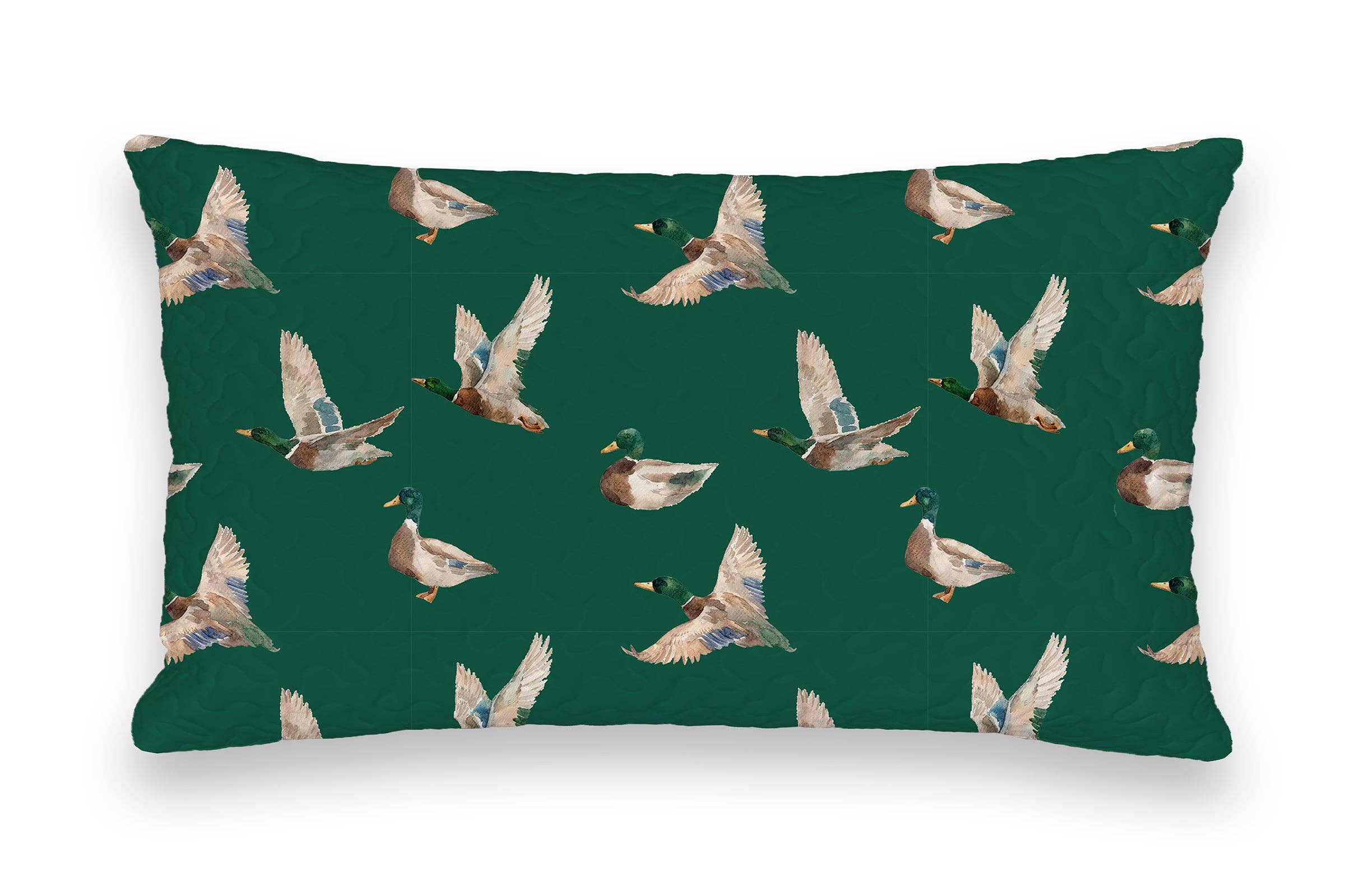 Mallory Ducks Green Quilt: King