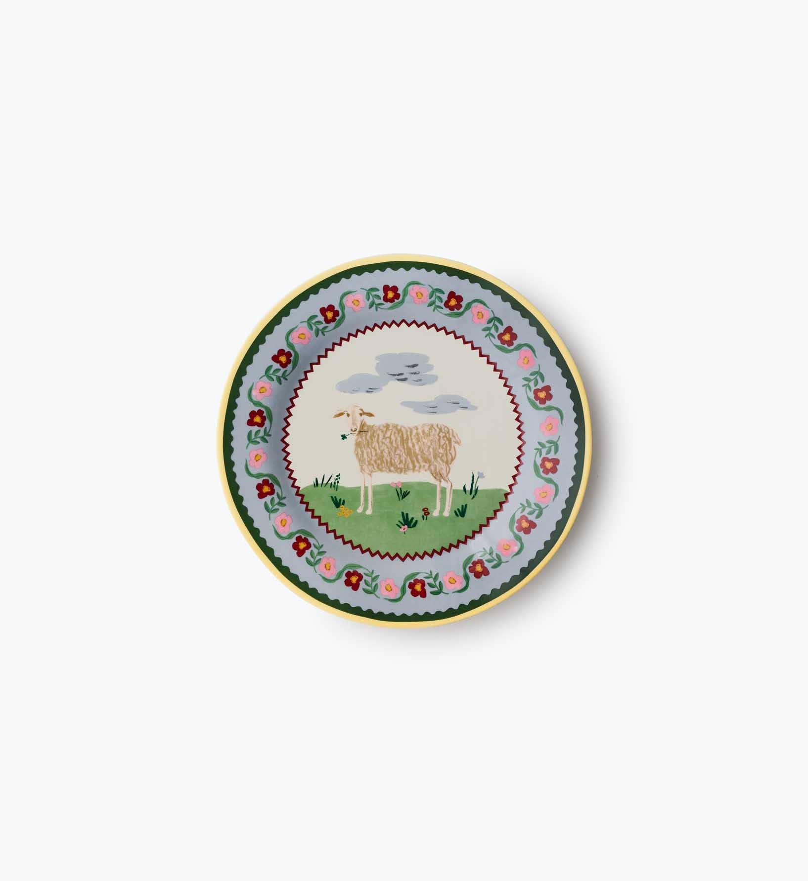 Home Sweet Home Porcelain Dessert Plate Set