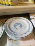 Set of 4 Goose desert plates