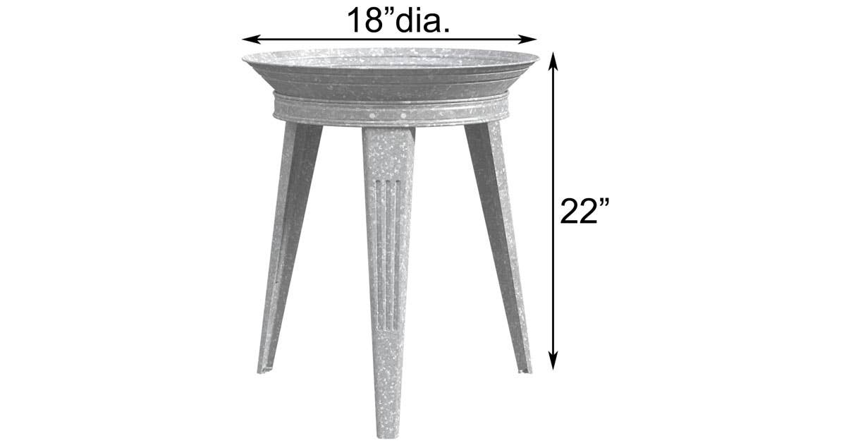 Vintage Metal Bird Bath and Stand