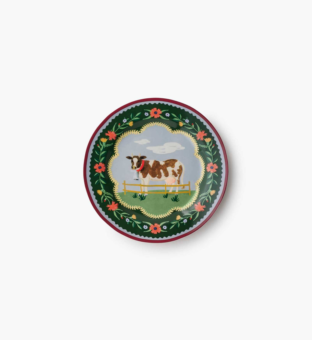 Home Sweet Home Porcelain Dessert Plate Set