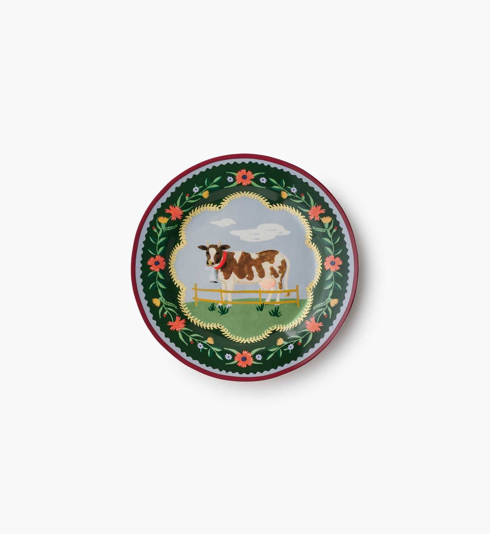 Home Sweet Home Porcelain Dessert Plate Set