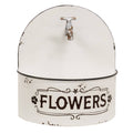 Distressed White Spigot Wall Planter