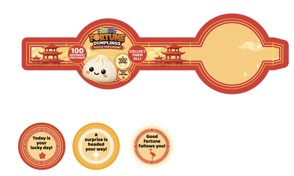 Fun Doh Mystery Fortune Squishy Dumpling Toy