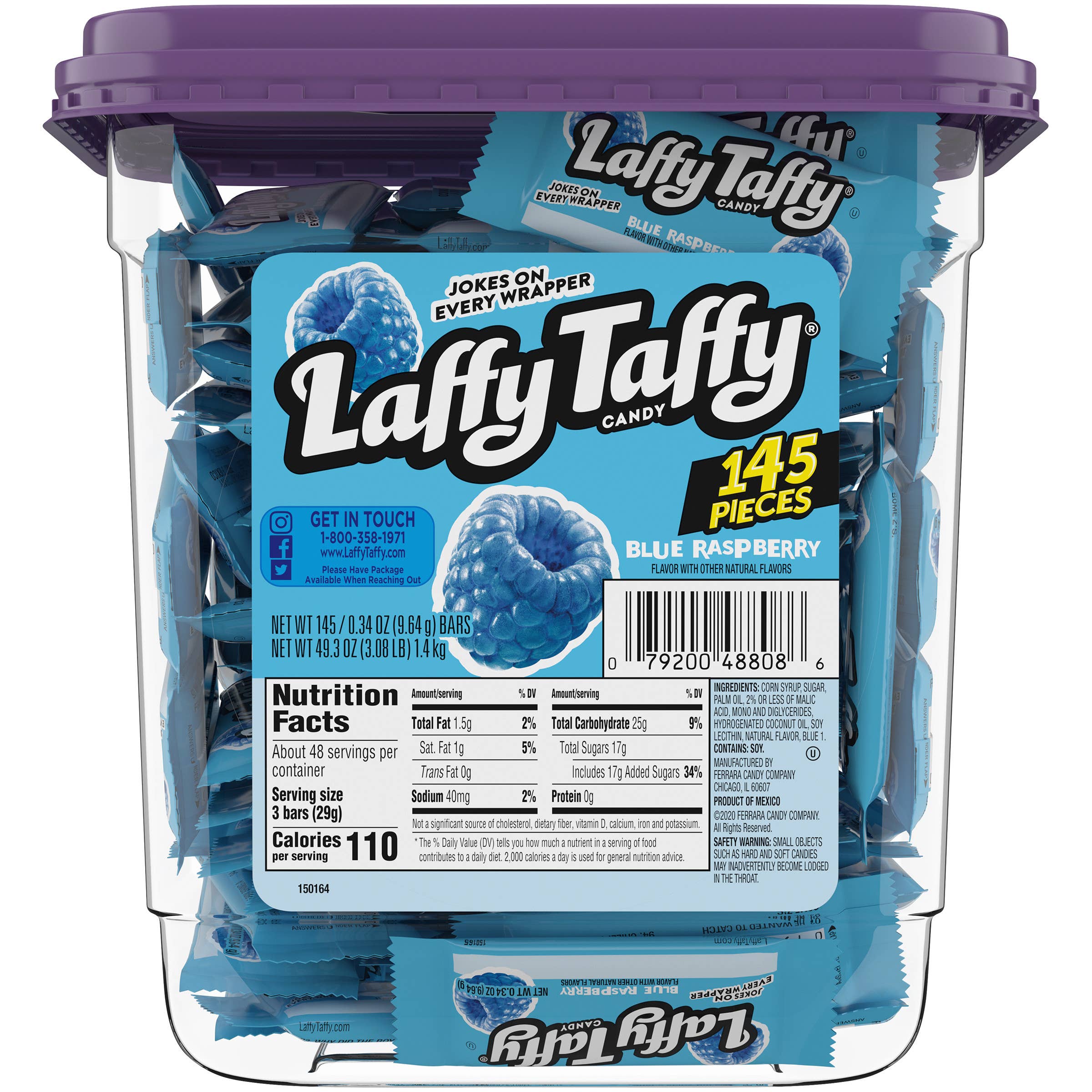 Laffy Taffy Blue Raspberry Mini Bars