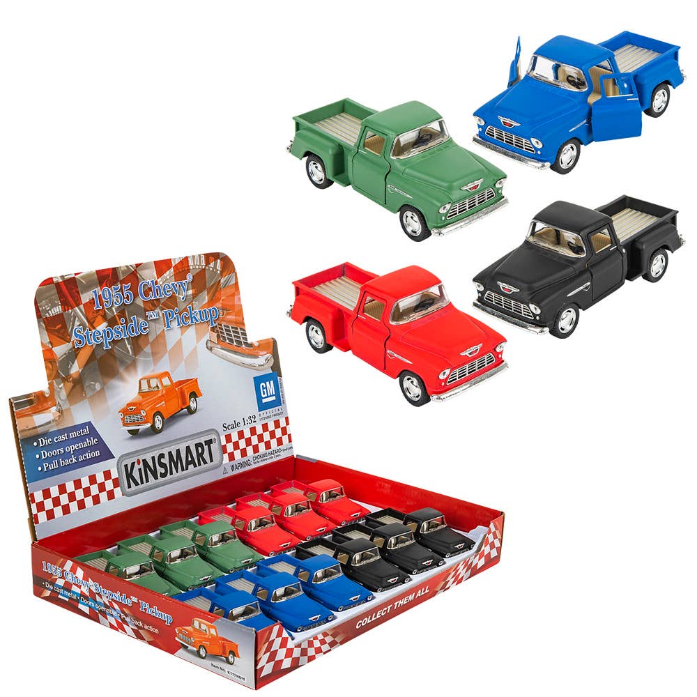 5" Diecast 1955 Chevy Stepside Pick Up
