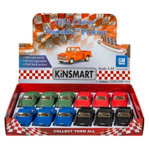 5" Diecast 1955 Chevy Stepside Pick Up