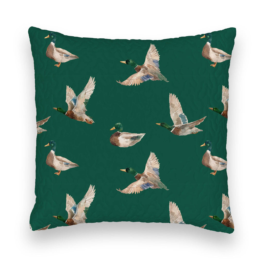 Mallory Ducks Green Quilt: King