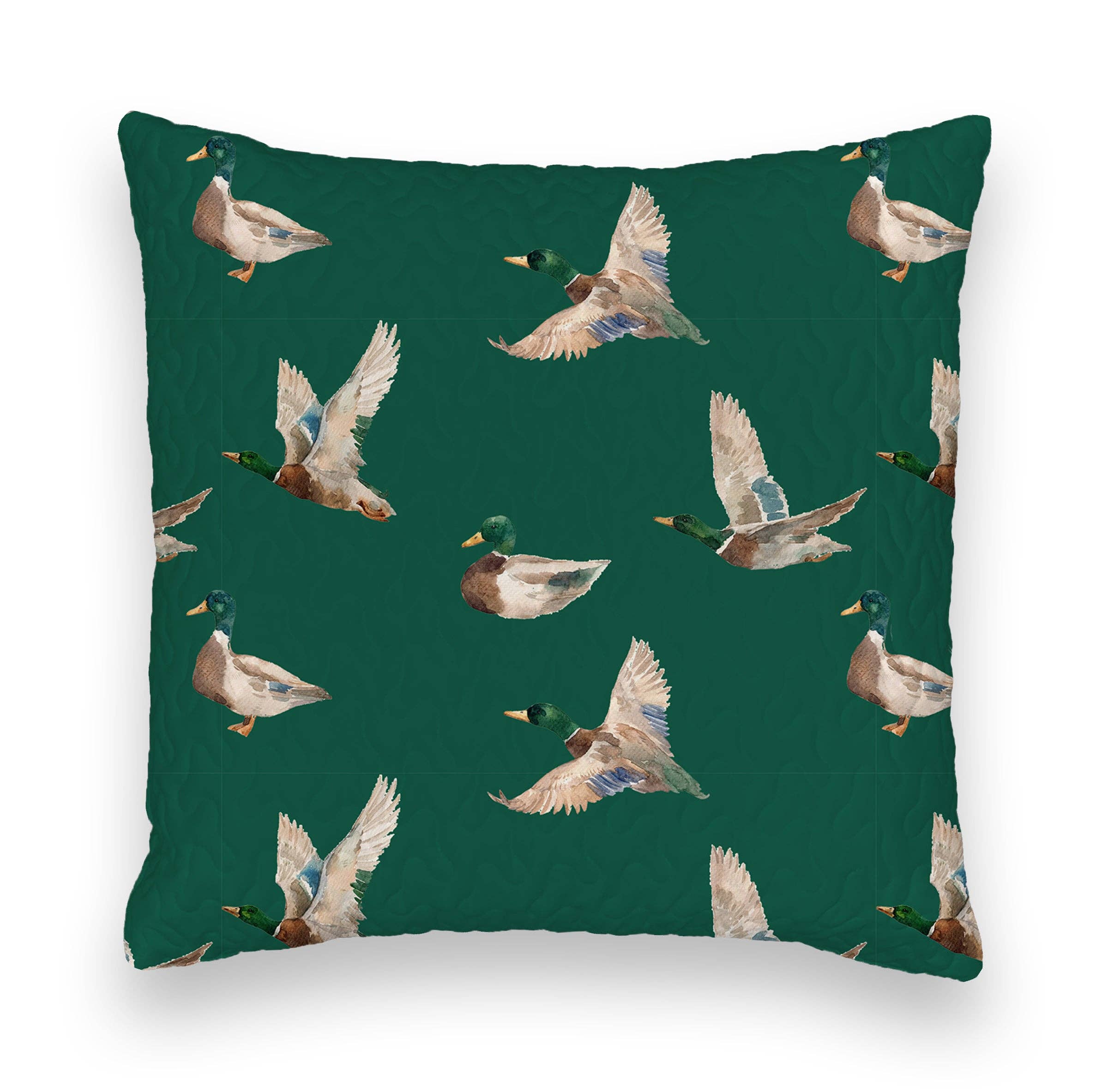 Mallory Ducks Green Quilt: King