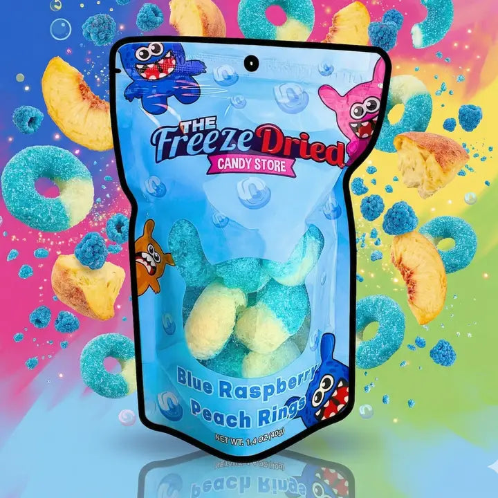 Freeze Dried Blue Peach Rings
